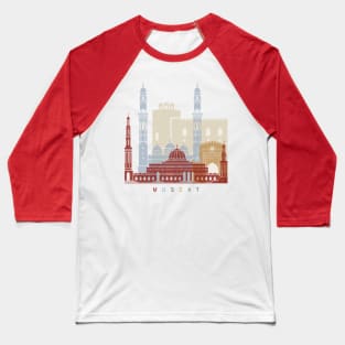 Muscat skyline poster Baseball T-Shirt